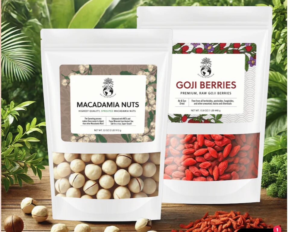 All In Nutritional Superfoods - Raw Goji Berries - Macadamian Nuts